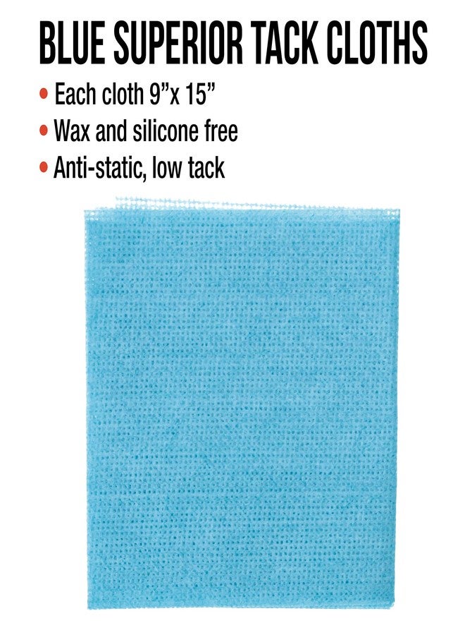 TCP Global Pure Blue Low Tack Superior Tack Cloth, 12-Pack, Automotive & Woodworking, Dust/Stain/Paint Rags, Tac Cloth for Autobody - Image 3